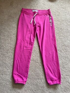 Abercrombie & Fitch Hot Pink Girls' Fleece Joggers